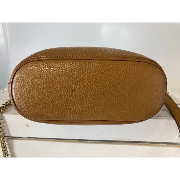 COACH F76668 SMAL TAN BROWN PEBBLED LEATHER CROSSBODY BAG - Picture 10 of 16